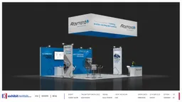 20x20 Peninsula booth design by Exhibit-Rentals